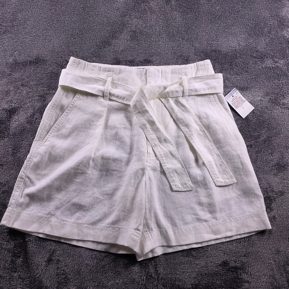 Ralph Lauren Tie Belted Linen Shorts Womens 6 Beach Cottage Vacation Boracay